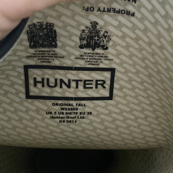 Original tall Hunter boots US 6 EU 38 - Picture 2 of 3